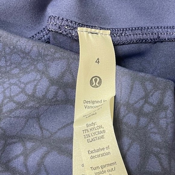 NWT Lululemon Wunder Train High-Rise Tight 25" Blue Thread Dye (Size 4) - Picture 10 of 10